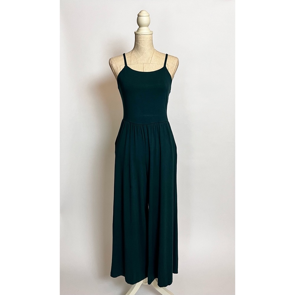 Wide Leg Green Knit Jumpsuit by Old Navy  Sz S